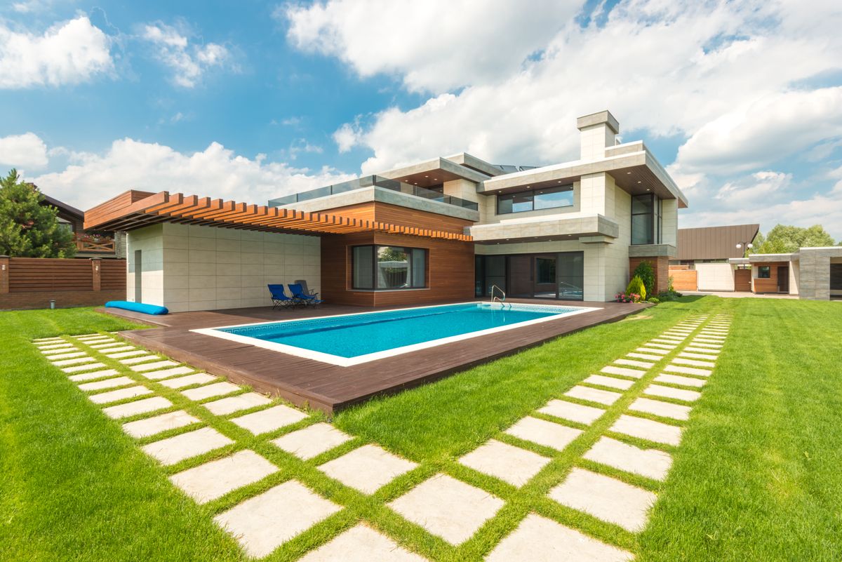 Backyard landscaping
